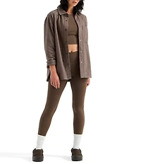 The North Face Forest Flannel Plaid Point Collar Snap Front Shacket