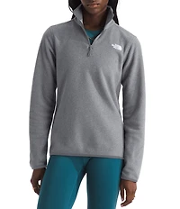 The North Face Glacier Fleece Stand Collar Contrast Trim Pullover Jacket