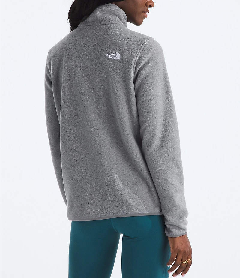 The North Face Glacier Fleece Stand Collar Contrast Trim Pullover Jacket