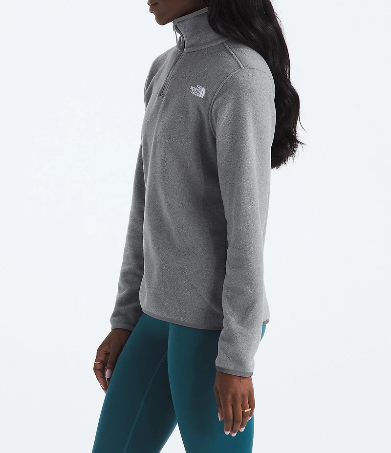 The North Face Glacier Fleece Stand Collar Contrast Trim Pullover Jacket