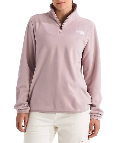 The North Face Glacier Fleece Stand Collar Contrast Trim Pullover Jacket