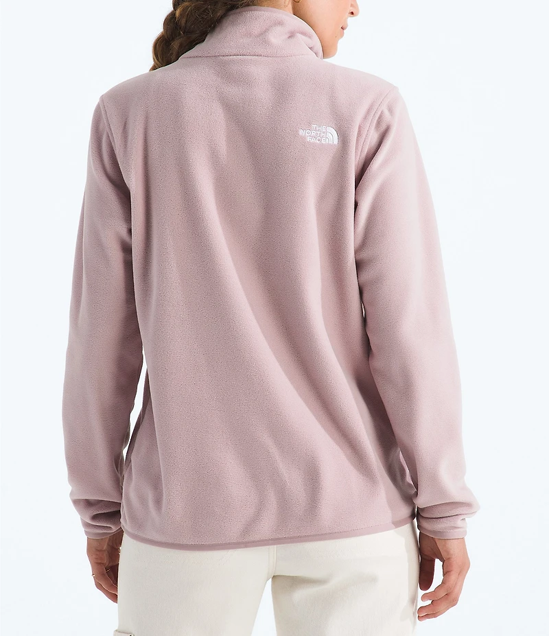 The North Face Glacier Fleece Stand Collar Contrast Trim Pullover Jacket