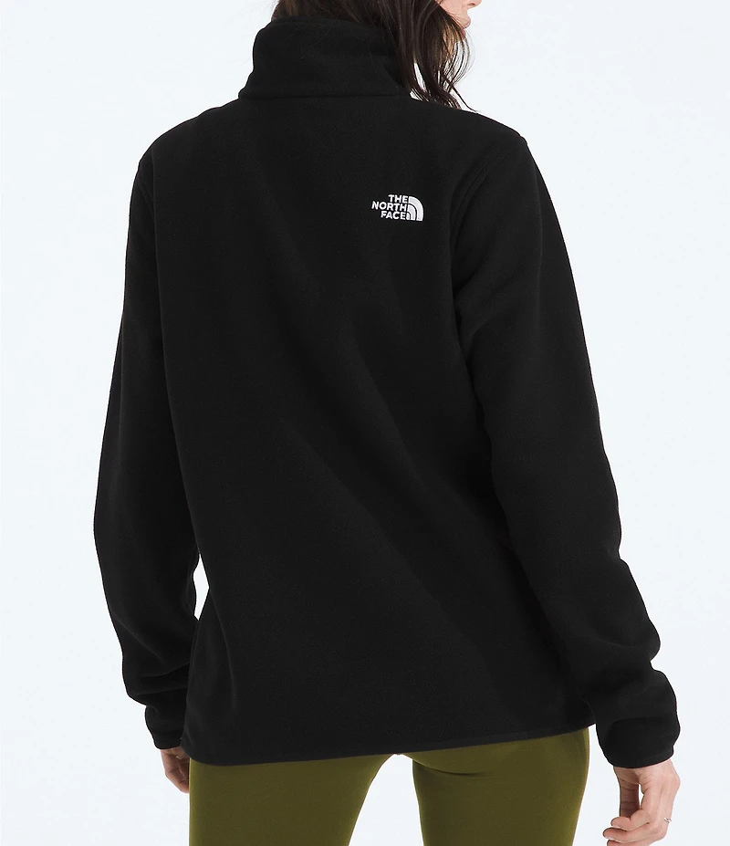 The North Face Glacier Fleece Stand Collar Contrast Trim Pullover Jacket