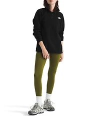 The North Face Glacier Fleece Stand Collar Contrast Trim Pullover Jacket