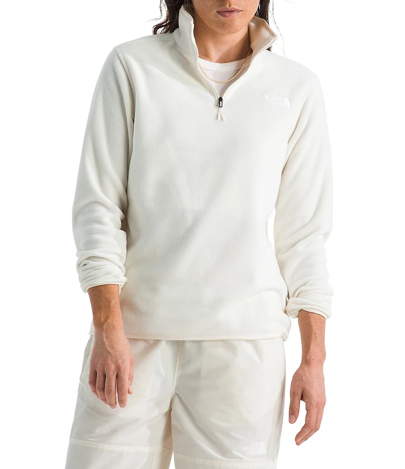 The North Face Glacier Fleece Stand Collar Contrast Trim Pullover Jacket