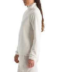 The North Face Glacier Fleece Stand Collar Contrast Trim Pullover Jacket