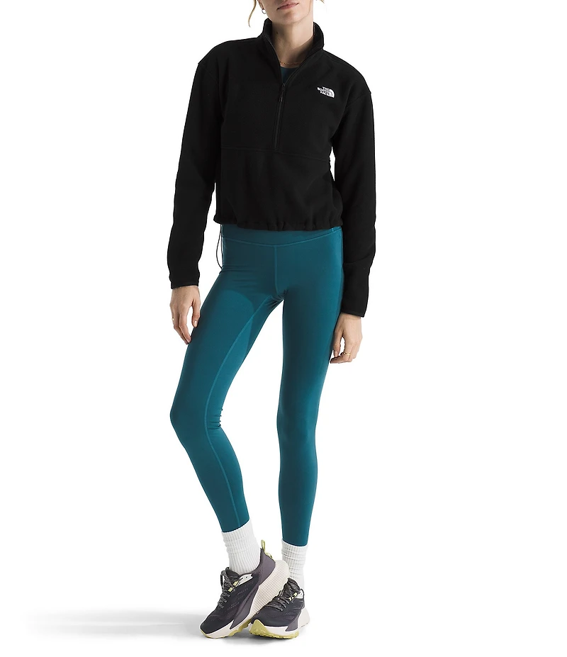 The North Face Glacier Fleece Stand Collar Half Zip Short Jacket