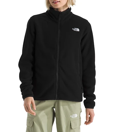 The North Face Glacier Fleece Stand Collar Zip Front Jacket