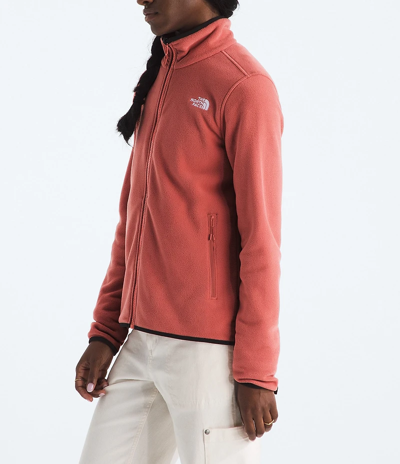 The North Face Glacier Fleece Stand Collar Zip Front Jacket