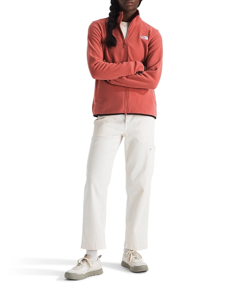 The North Face Glacier Fleece Stand Collar Zip Front Jacket