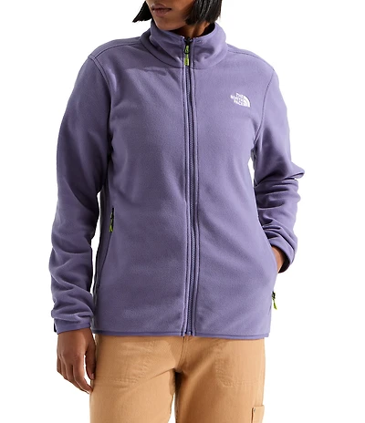 The North Face Glacier Fleece Stand Collar Zip Front Jacket