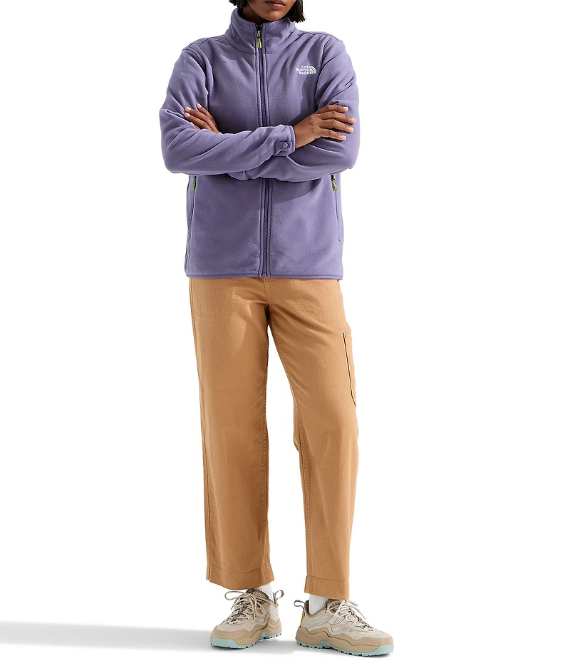 The North Face Glacier Fleece Stand Collar Zip Front Jacket