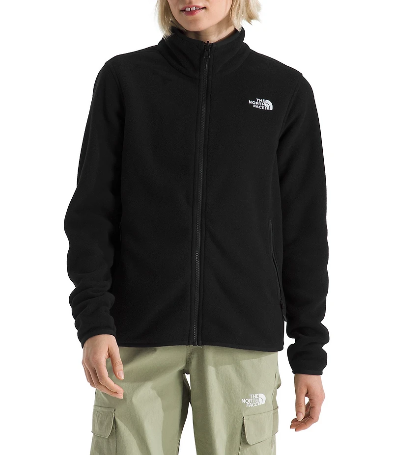 The North Face Glacier Fleece Stand Collar Zip Front Jacket