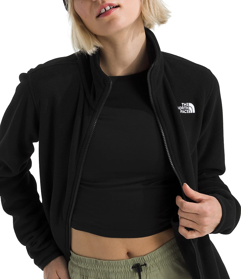 The North Face Glacier Fleece Stand Collar Zip Front Jacket