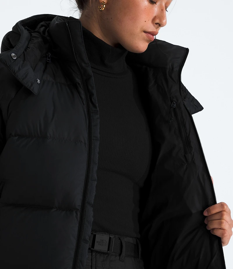 The North Face Hydrenalite City Hooded Zip Front Down Puffer Jacket