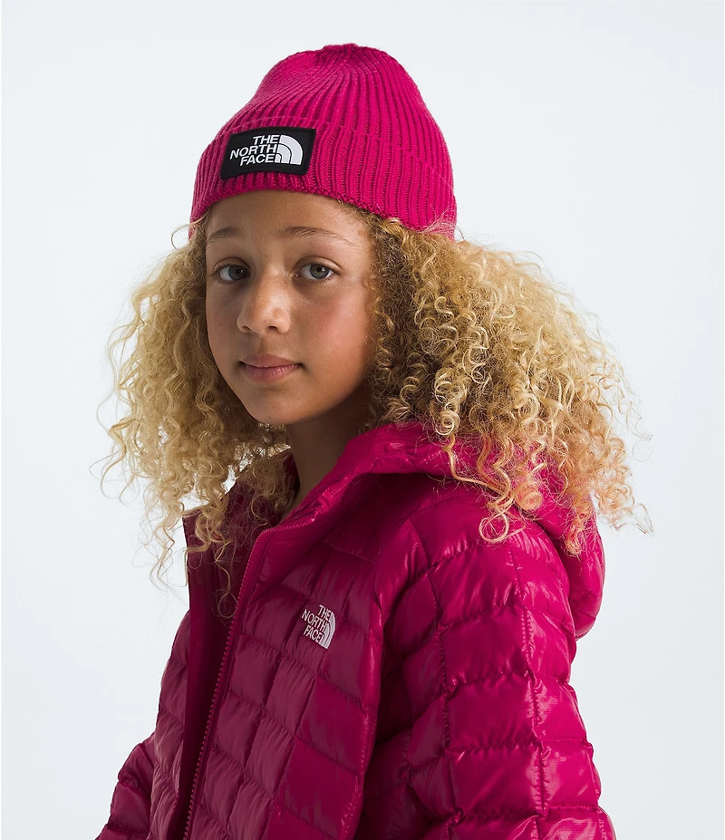 The North Face Kids Logo Box Cuffed Beanie