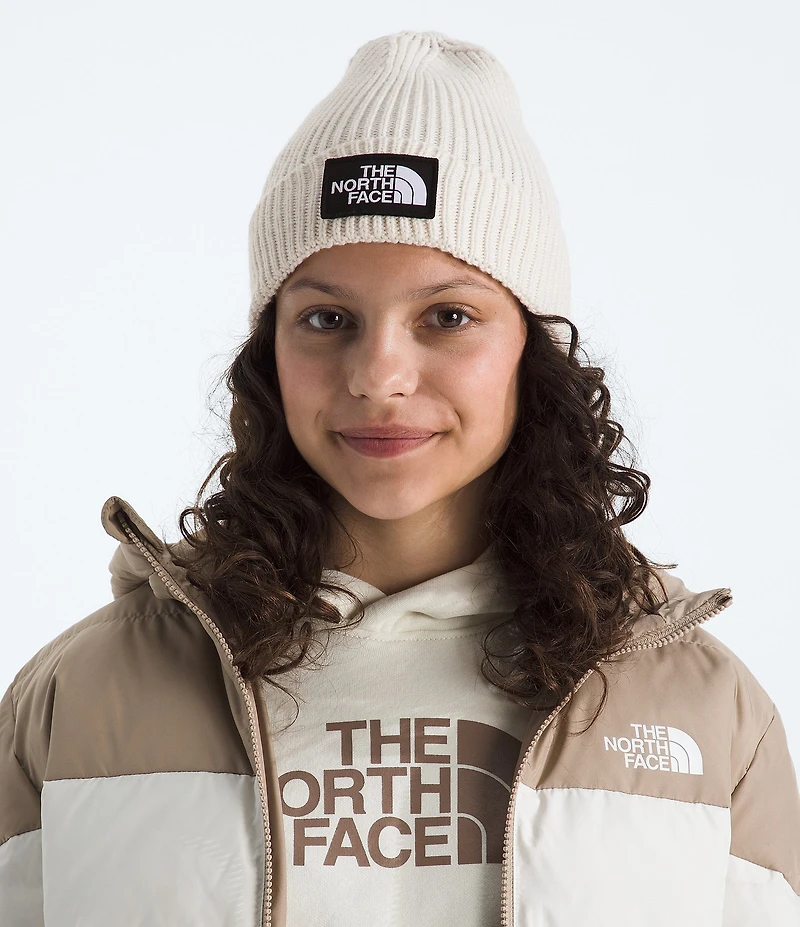 The North Face Kids TNF Logo Box Cuffed Beanie
