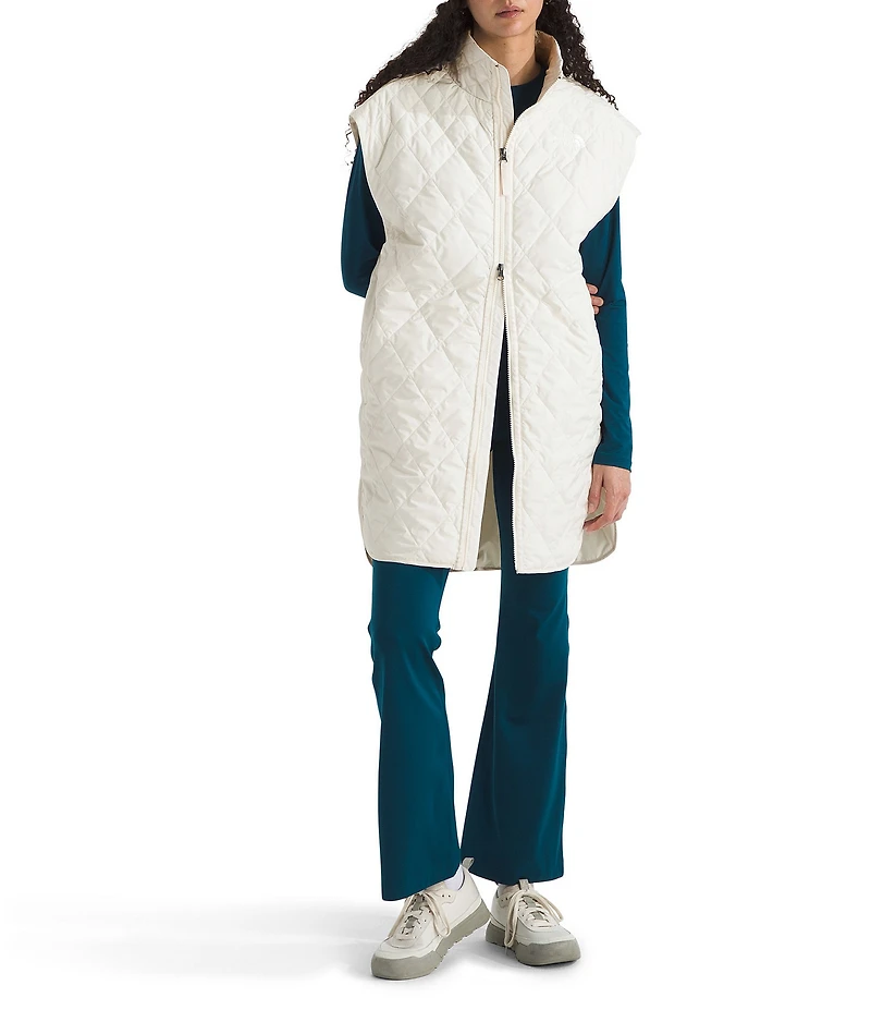The North Face Large Diamond Peak Oversized Insulated Zip Front Vest