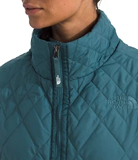 The North Face Large Diamond Peak Oversized Insulated Zip Front Vest