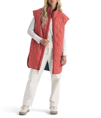 The North Face Large Diamond Peak Oversized Insulated Zip Front Vest