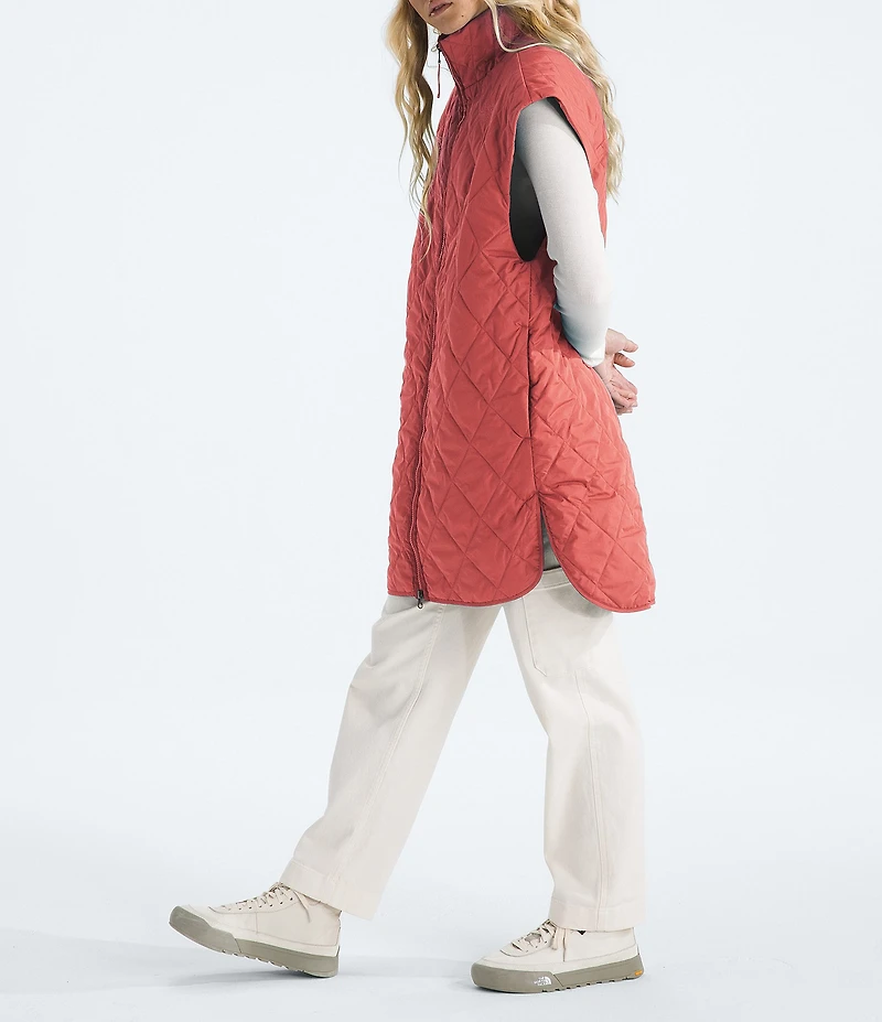 The North Face Large Diamond Peak Oversized Insulated Zip Front Vest