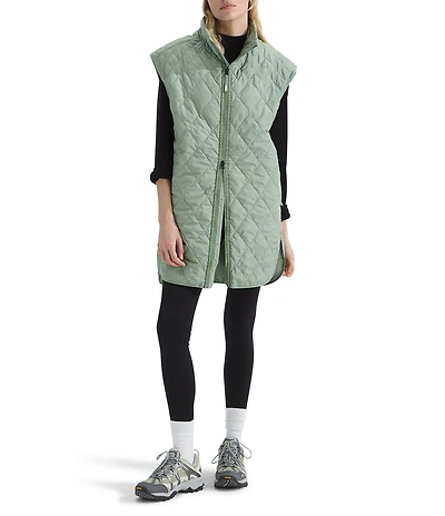 The North Face Large Diamond Peak Oversized Insulated Zip Front Vest