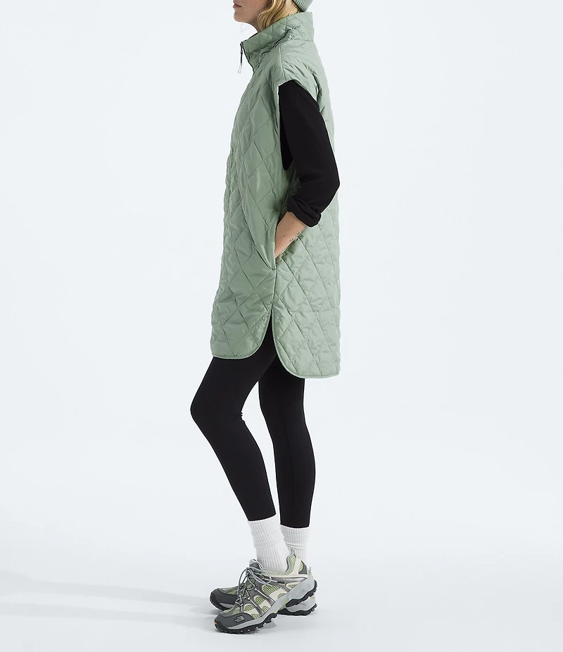 The North Face Large Diamond Peak Oversized Insulated Zip Front Vest