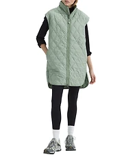The North Face Large Diamond Peak Oversized Insulated Zip Front Vest