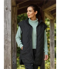 The North Face Large Diamond Peak Oversized Insulated Zip Front Vest