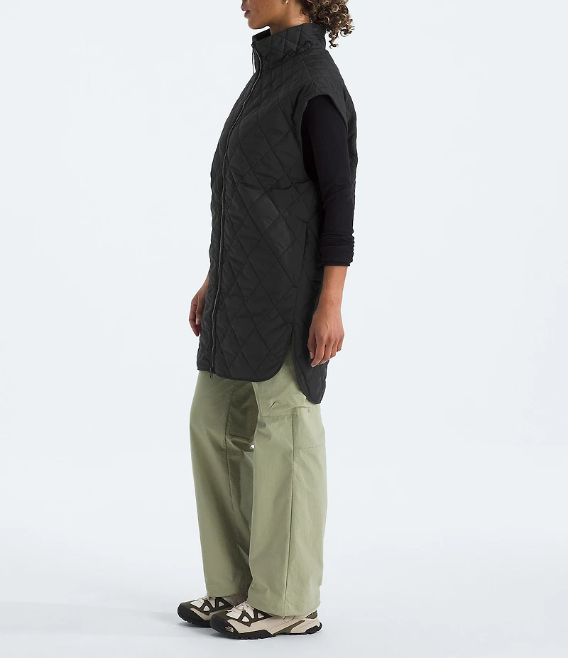 The North Face Large Diamond Peak Oversized Insulated Zip Front Vest