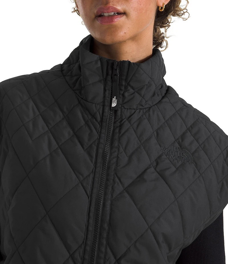 The North Face Large Diamond Peak Oversized Insulated Zip Front Vest