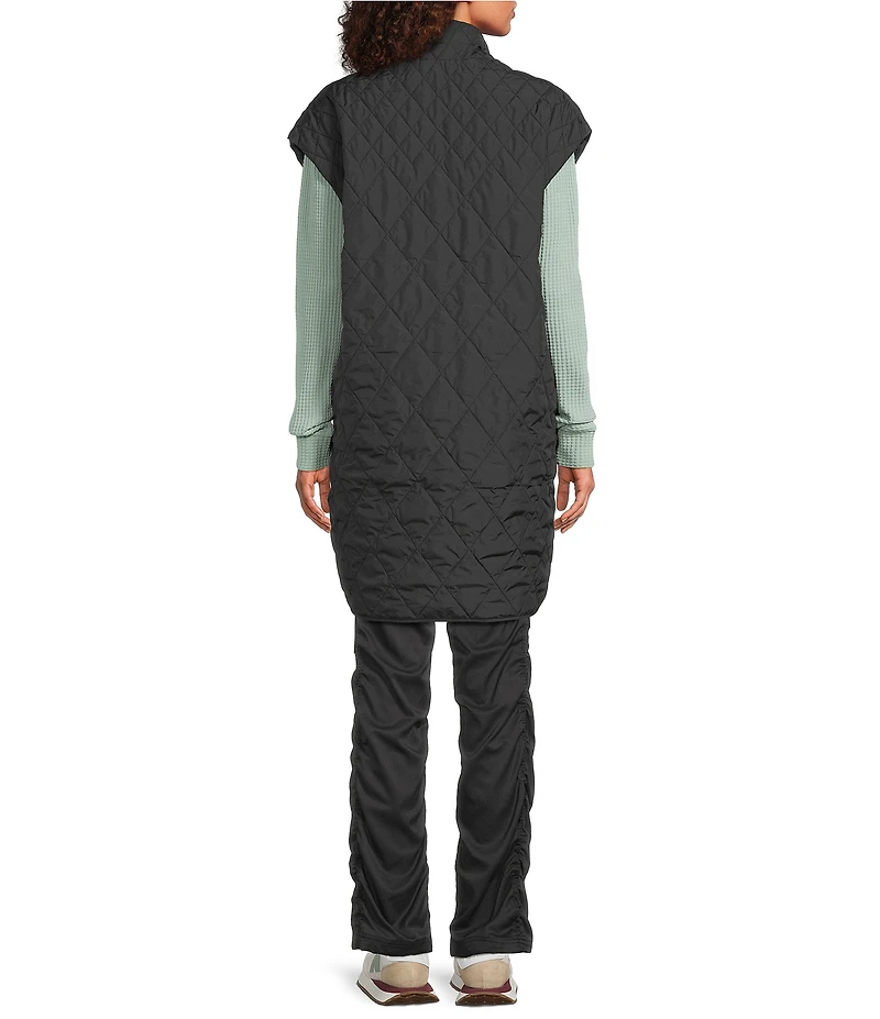 The North Face Large Diamond Peak Oversized Insulated Zip Front Vest