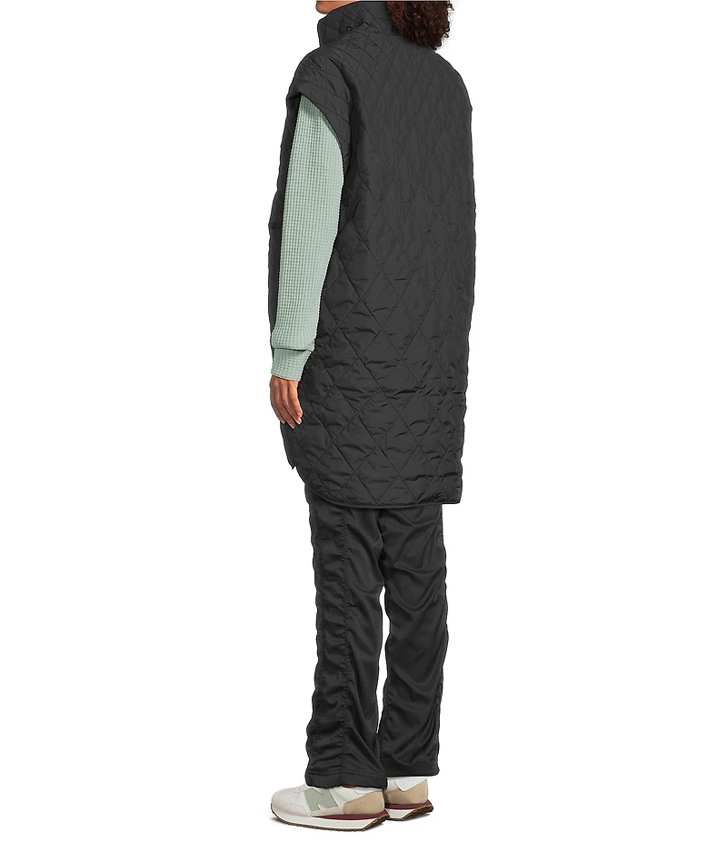 The North Face Large Diamond Peak Oversized Insulated Zip Front Vest