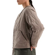 The North Face Lhotse LT Insulated Quilted Crew Neck Zip Front Jacket
