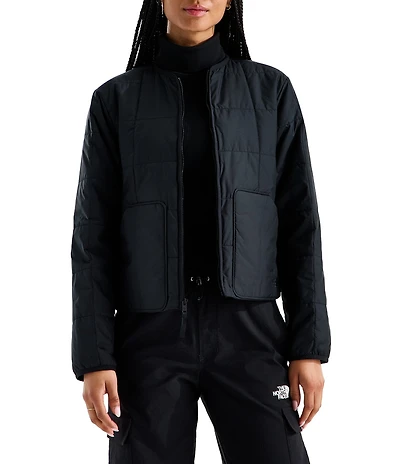 The North Face Lhotse LT Insulated Quilted Crew Neck Zip Front Jacket