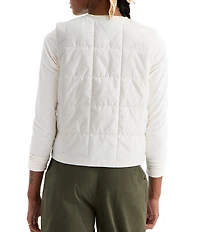 The North Face Lhotse LT Insulated Quilted Pattern Crew Neck Zip Front Vest