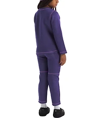 The North Face Little Kids Long Sleeve Top & Bottom Dot Knit Thermal 2-Piece Set