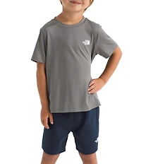 The North Face Little Kids Short Sleeve 24 /7 Tee & Short 2-Piece Set