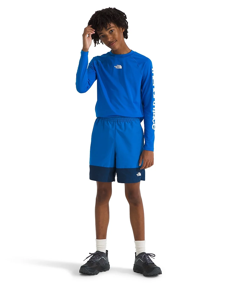 The North Face Little/Big Boys Class V Pathfinder Water-Changing-Print Pull-On Shorts