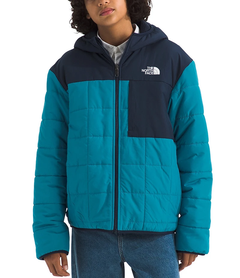 The North Face Boys Long Sleeve Reversible Shasta Full-Zip Hooded Ski Jacket