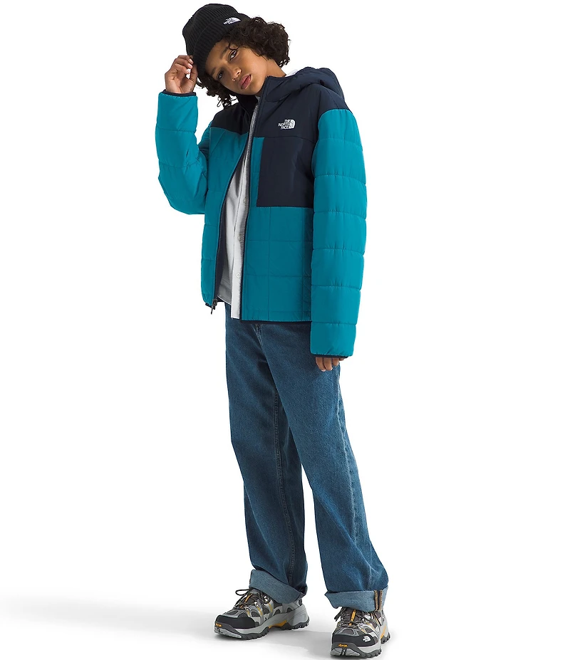 The North Face Boys Long Sleeve Reversible Shasta Full-Zip Hooded Ski Jacket
