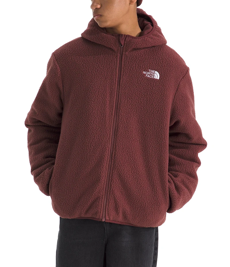 The North Face Boys Long Sleeve Reversible Shasta Full-Zip Hooded Ski Jacket