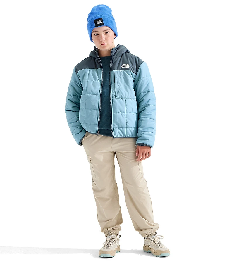 The North Face Big Kids Long Sleeve Reversible Shasta Full-Zip Hooded Ski Jacket
