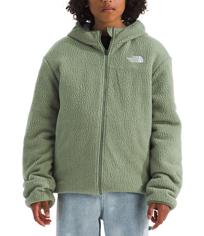 The North Face Boys Long Sleeve Reversible Shasta Full-Zip Hooded Ski Jacket