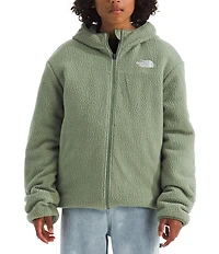 The North Face Boys Long Sleeve Reversible Shasta Full-Zip Hooded Ski Jacket