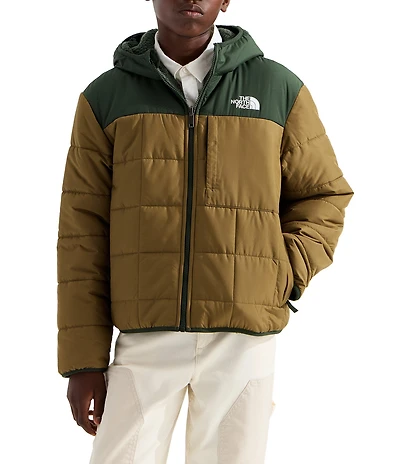 The North Face Big Kids Long Sleeve Reversible Shasta Full-Zip Hooded Ski Jacket