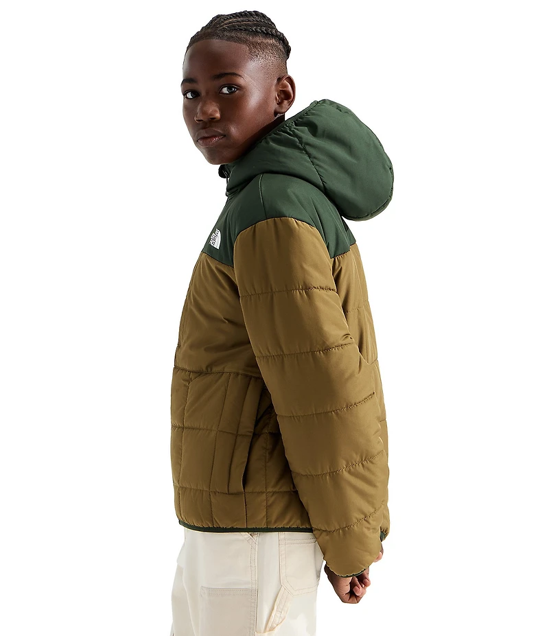The North Face Big Kids Long Sleeve Reversible Shasta Full-Zip Hooded Ski Jacket