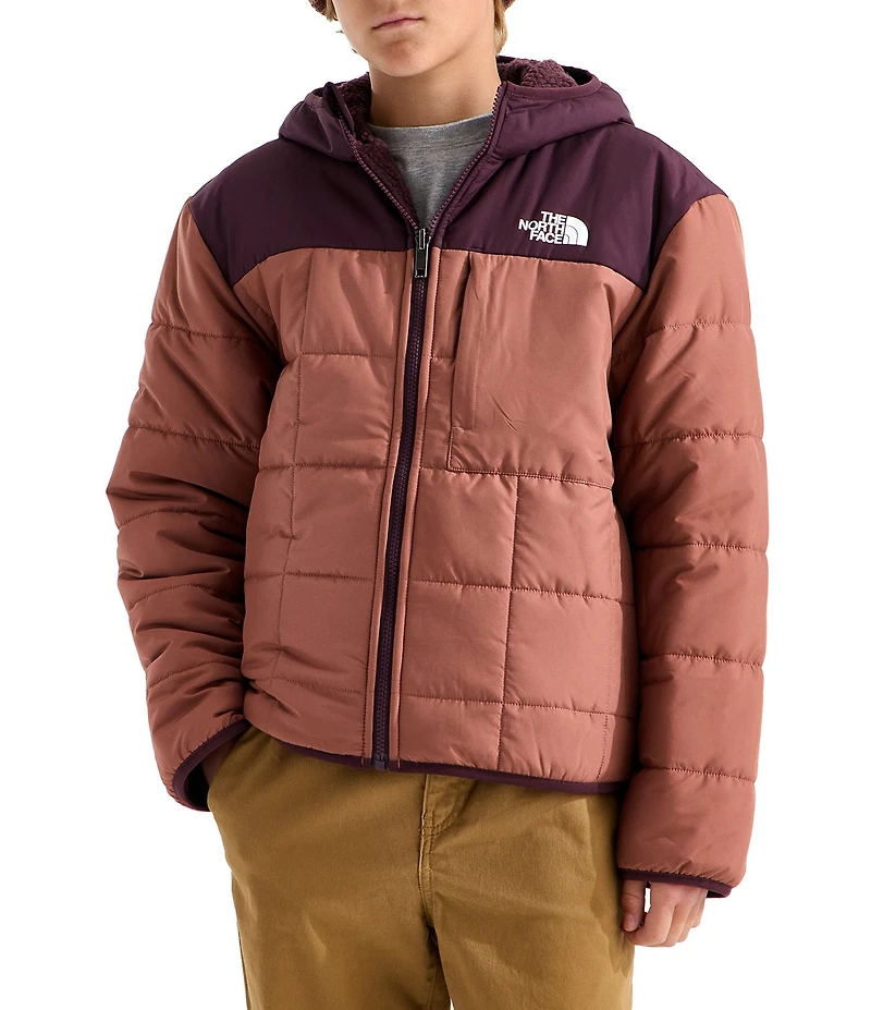 The North Face Big Kids Long Sleeve Reversible Shasta Full-Zip Hooded Ski Jacket