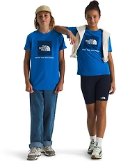 The North Face Little/Big Boys Short Sleeve Classic NSE Box Logo Graphic T-Shirt