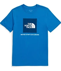The North Face Little/Big Boys Short Sleeve Classic NSE Box Logo Graphic T-Shirt